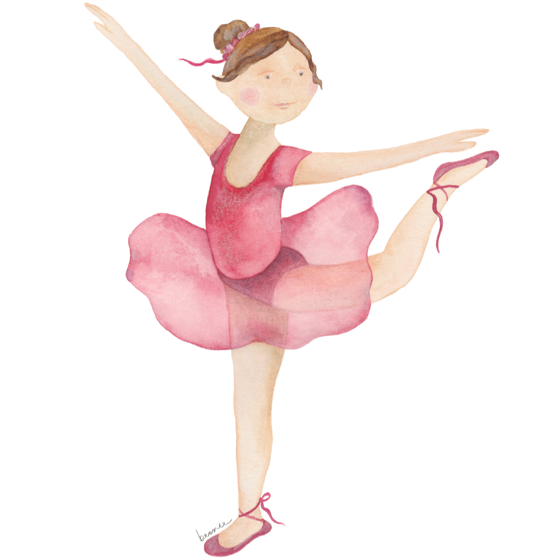 • Bailarina en un pie •