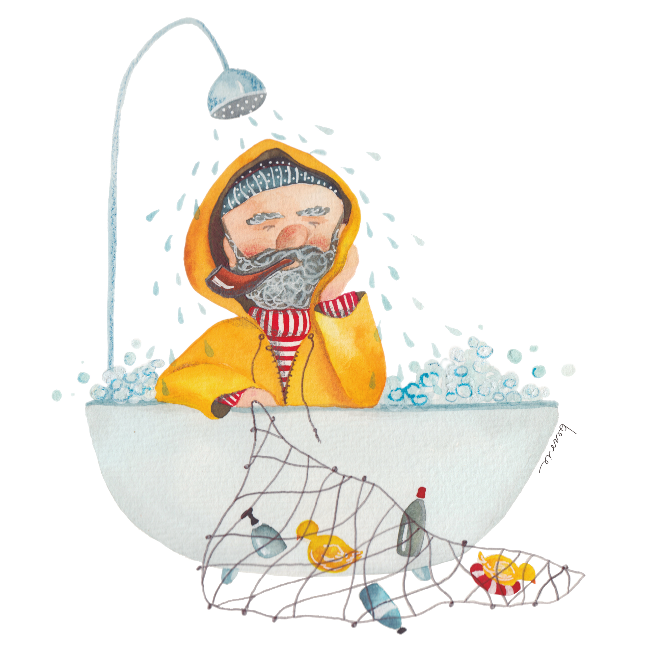 • Ñaño pescando •